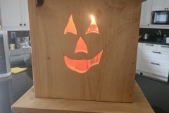 Wood Jack O' Lantern